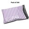 10 x 13 Lavender Retro Striped Thank You Poly Bag Mailer Designer Poly Bag Mailer Envelopes 2 Mil